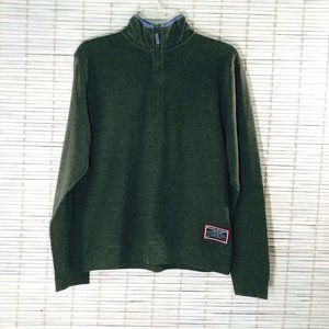 Brooks Bros Women S Olive Green 1/4 Pullover Sweater Outdoor Preppy Gorpcore